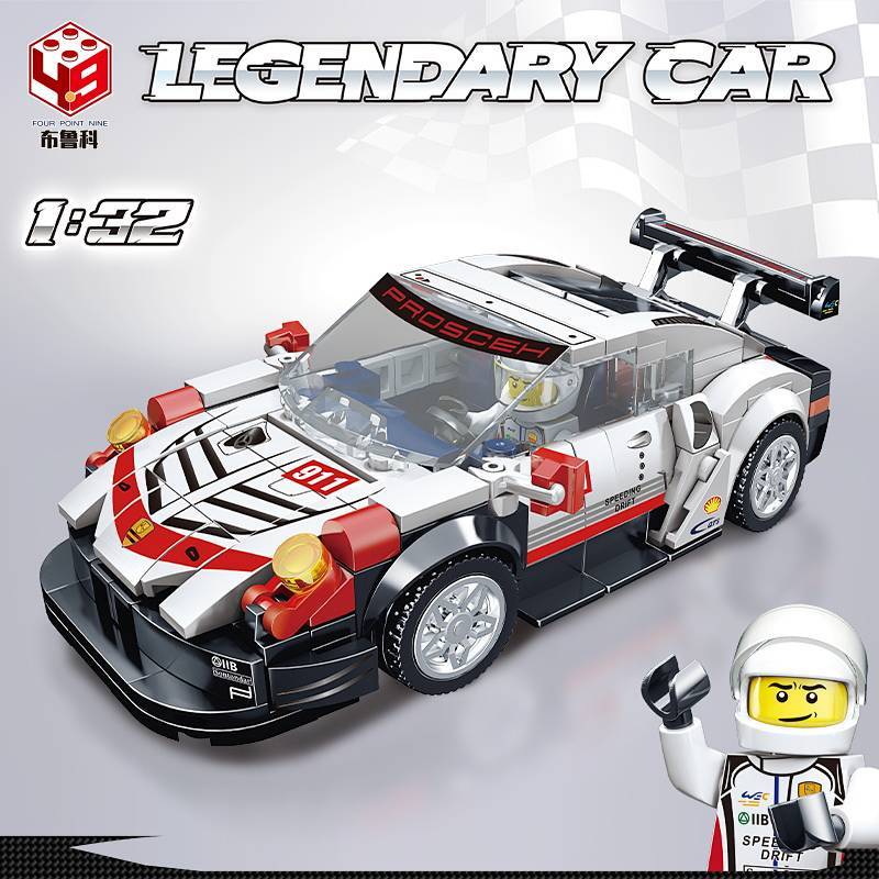 Bruco 065 Rambo Keini Building Blocks Sports Car Assembled and Guaranteed Ten Racing Car Model Child