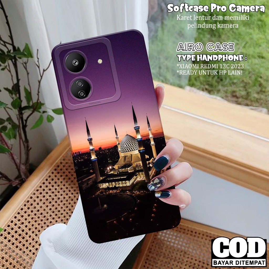 เคส HP ล่าสุด Xiaomi Redmi 13C - Xiaomi Redmi 13C 2023 Softcase - เคสแฟชั่นมัสยิด - เคส Xiaomi Redmi