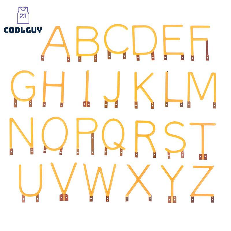 [YLSW] Letter Filament COB LED Filament DC3V เทียน Edison สีเหลืองไดโอด Party ตกแต่งอุปกรณ์เสริม DIY TH