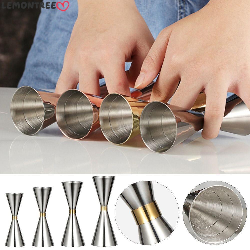 LEMONTREE Double Didi Jigger, สแตนเลส Shot Bar วัด Jigger, การวัด OZ/ML ร้อนภายในบาร์ Jigger Bartend