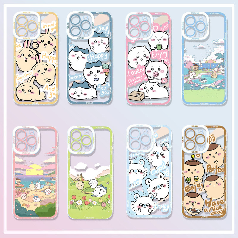 การ์ตูนน่ารัก Chikawas Kawaii สําหรับ RENO 13 12 14 Pro 14F 13F 12F OPPO A5 5G A5X A57 2022 A77S เคสโทรศัพท์ซิลิโคนใสนุ่ม