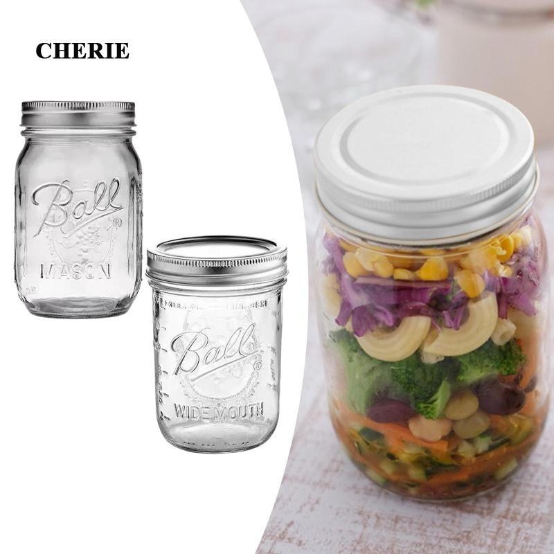 [Chery] โถแก้ว Mason พร้อมฝาปิดสุญญากาศและวงดนตรีอเนกประสงค์ขนาดใหญ่ขวดแก้วตกแต่งสําหรับจัดเก็บขนม H