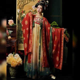 2025 ใหม่ Hanfu ขนาดบวก 120 กก. Hanfu Tang ทำกระโปรงยาวหน้าอ…