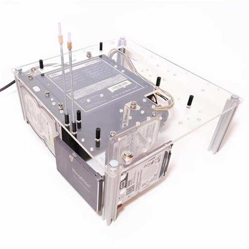 คอม คอมประกอบ Itx เดสก์ท็อป matx คอมพิวเตอร์กรณีแผ่นอะคริลิคใสแก้วโปร่งใส atx ง่ายเปิดเมนบอร์ดวงเล็บ