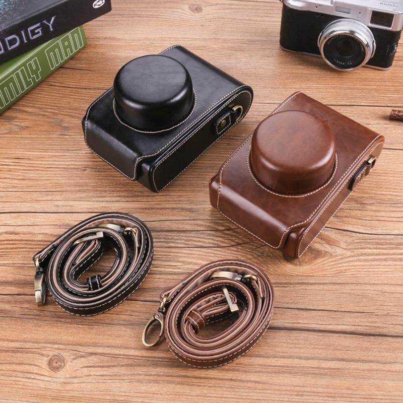 กระเป๋ากล้อง เคสหนัง เหมาะสําหรับ v100 Protective x Case f in Sony d/lux/z1 Fuji 5x30lx2 Leica Canon