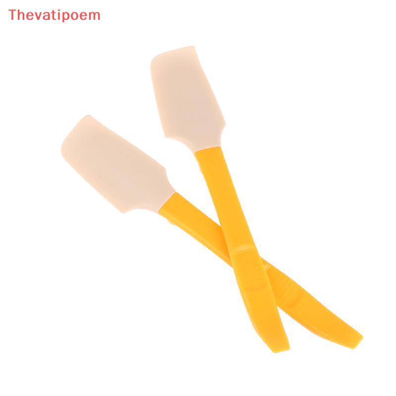[Thevatipoem] 1 ชิ้นซิลิโคนไม้พายครัวเบเกอรี่เครื่องมือซิลิโคนครีมเบเกอรี่ไม้พายครีมอุปกรณ์เบเกอรี่ร้อน