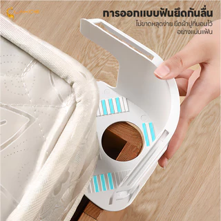 LAKOEMALL ที่ยึดผ้าปูที่นอน ตัวยึดผ้าปูที่นอนสากล 4 ชิ้น คลิปหนีบผ้าปูที่นอน ติดตั้งง่าย ชิ้นผ้าปูที่นอนคลิป