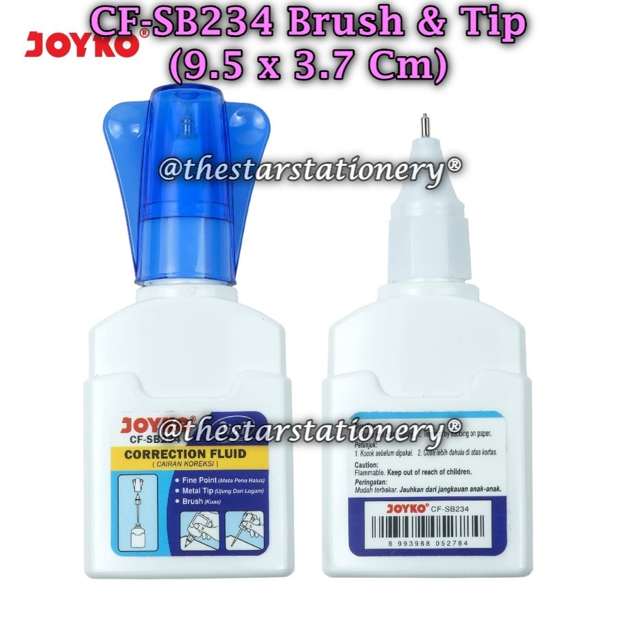 (1 ชิ้น) WHOLESALE Correction Fluid JOYKO CF-SB234 2 in 1 / Joyko CF-SB234 Liquid Eraser (1 ชิ้น)