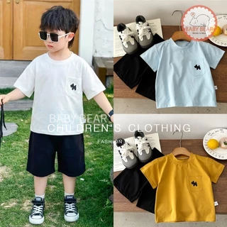 ชุดเซ็ตเด็ก ชุดเซ็ต 2 ชิ้นเด็กผู้ชาย เสื้อยืดกางเกงขาสั้น Size80-120cm