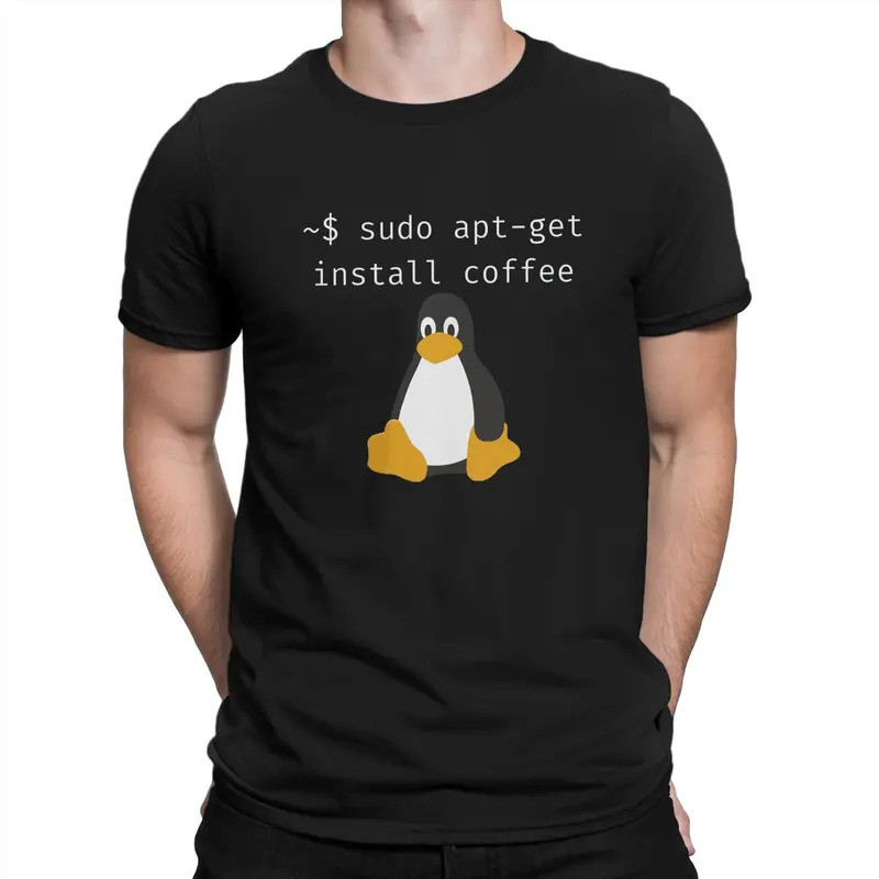 โปรแกรมเมอร์รูท Kali Linux การเขียนโปรแกรมคอมพิวเตอร์ รหัส linux Sudo Apt Get ติดตั้ง เสื้อยืดกาแฟ H
