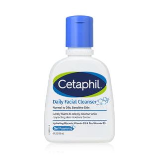 Cetaphil Daily Facial Cleanser 118ml เซตาฟิล โฟมล้างหน้าสำหรับผิวมัน.