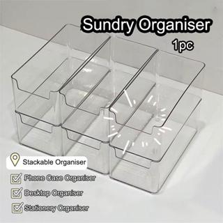 [bigdeals365] กล่องเก็บของโปร่งใสในครัวเรือนกล่องยาวขนาดกลาง…