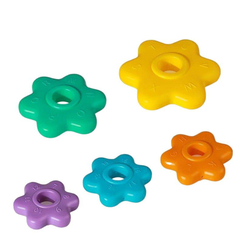 Rainbow Zhuanwanle Jenga ทารก Zhuanzhuan Tower 0 ปีเด็กหมุน Jenga แหวนของเล่นการศึกษา Early Educatio