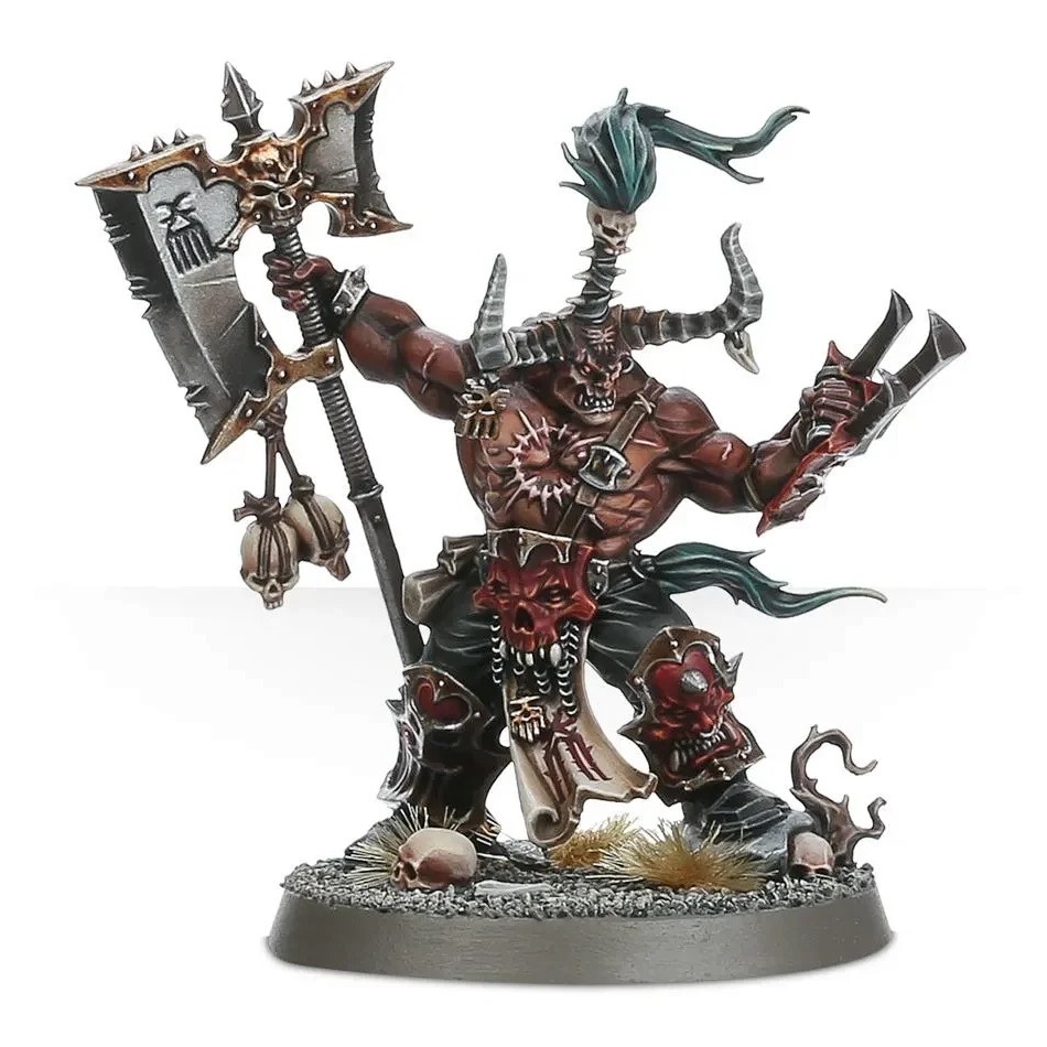 Y041 แหล่งสงคราม aos Sigma Chaos Horror hq Ruinous Axe Resin Model