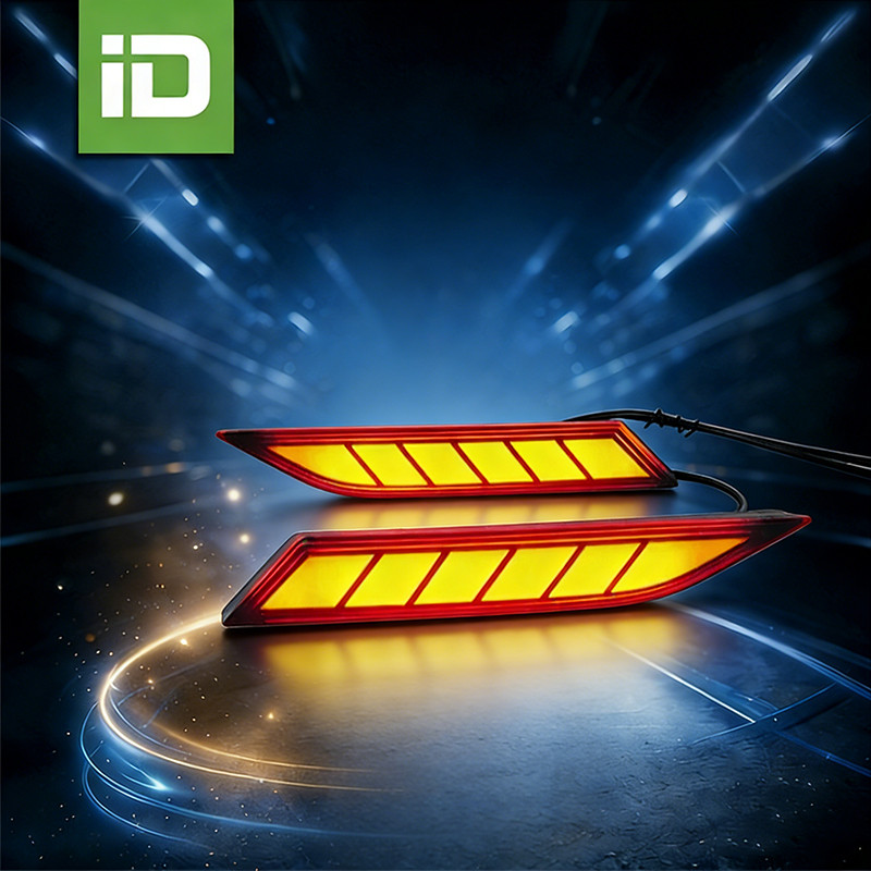 CARiD Toyota Yaris Cross 2023 2024 2 ชิ้น 12V ไฟกันชนหลัง LED พร้อมฟังก์ชั่น 3-in-1 รวมไฟเบรคด้านหลั