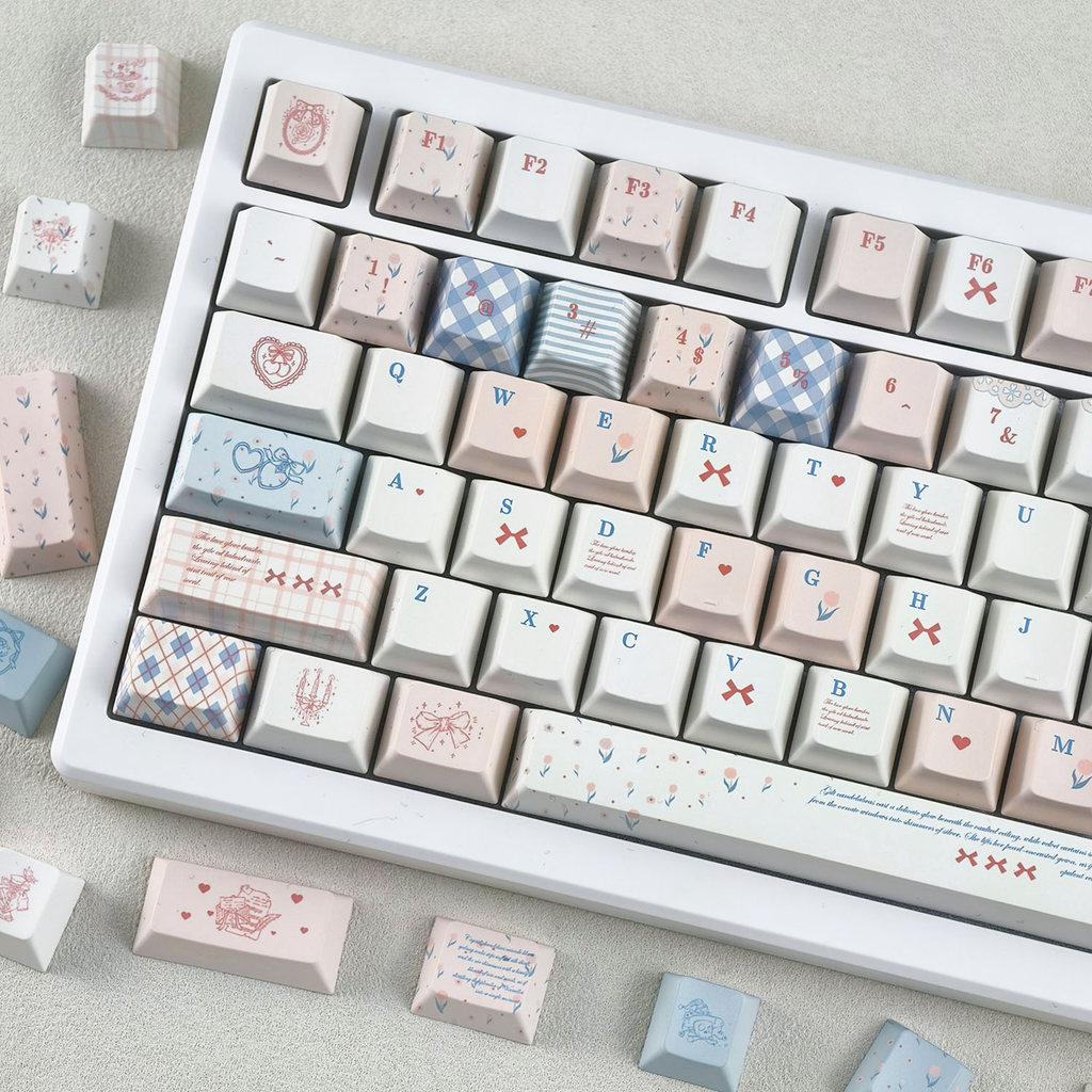 MAIMOOO Rococo Sweet Dreamy Keycap 120 คีย์ MOA/เชอร์รี่โปรไฟล์ PBT Dye Sublimation Aula F75 F99 RK1