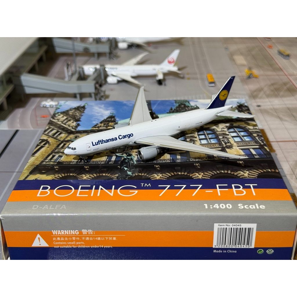 [สต๊อกพร้อม] PH 1/400 Hensa Freight Airlines B777FBT D-ALFA ภายใต้หัวเล็กน้อย Wake Up