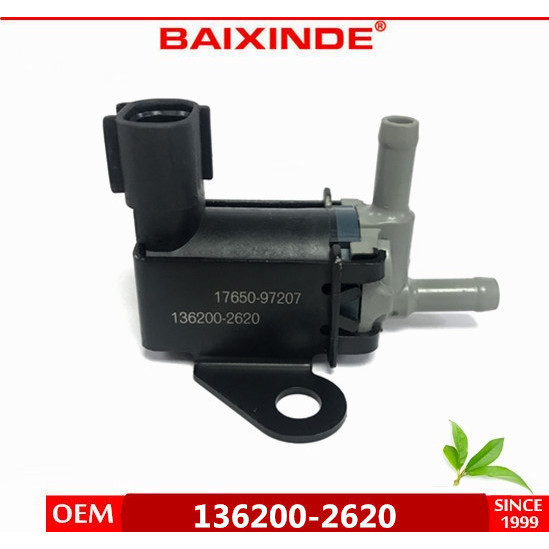 BAIXINDE เครื่องกําจัดแบตเตอรี่136200-2620 17650-97207 โซลินอยด์วาล์วอัตโนมัติ工厂 现货
