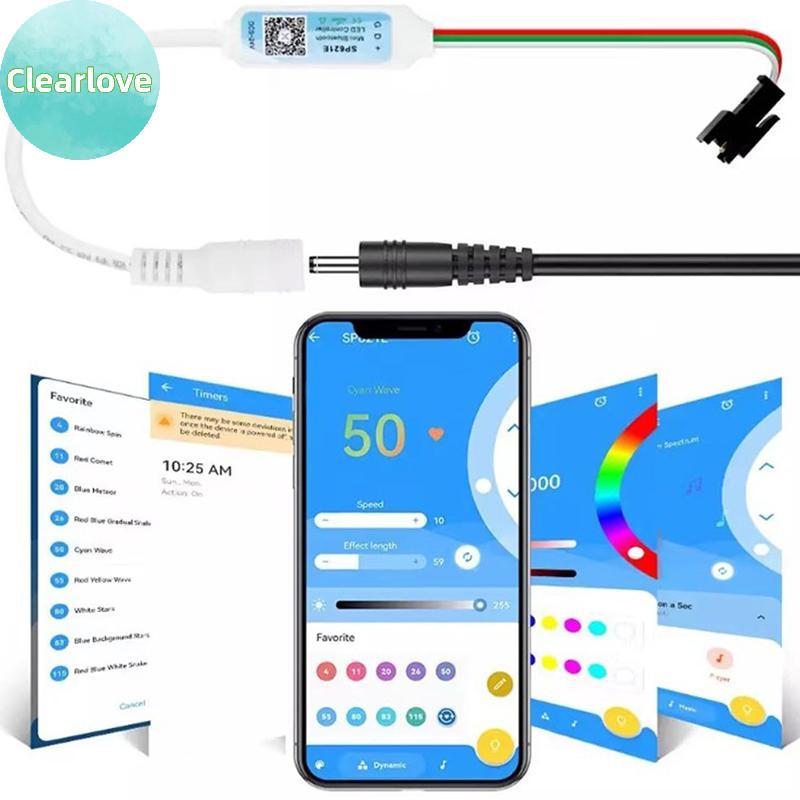 Clearlove SP621E RGB Controller สําหรับ WS2811 WS2812 WS2813 LED Strip Light Control -24V TH