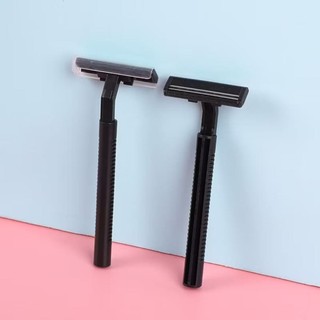 Alat Cukur Kumis dan Jenggot 2 Mata Pisau Cukuran Bulu Kemaluan Ketiak Rambut Kaki Manual Razor Double Blade Serbaguna
