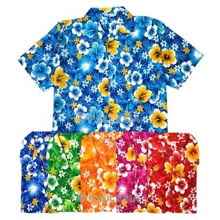 งานไทย เสื้อเด็กลายดอก 4ไซส์ S-XL เสื้อเด็กสงกรานต์ สีสันสดใส ผ้าเรยอน ใส่สบาย ไม่ร้อน SW80 SW86