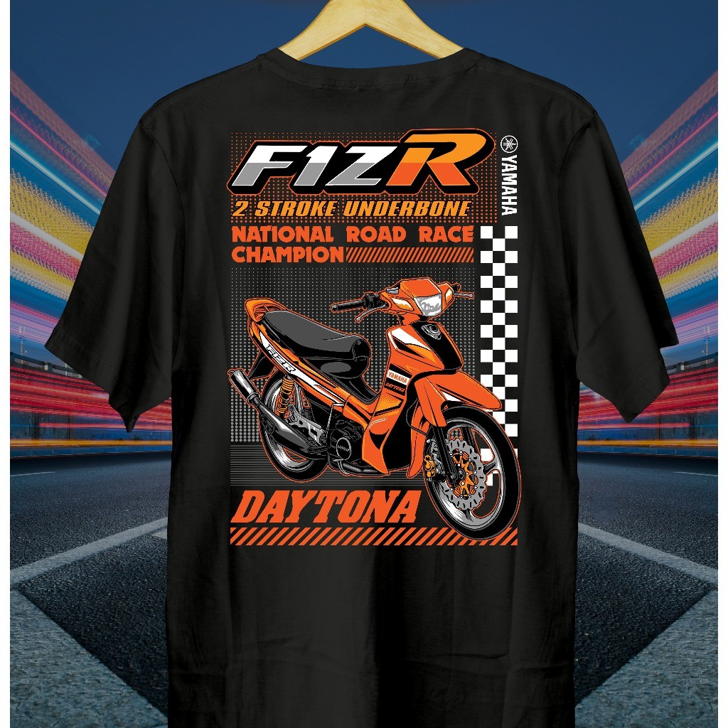 F1ZR - SE เสื้อยืดมอเตอร์ไซค์ // เสื้อ F1ZR // เสื้อยืด F1ZR // F1ZR Ranberry Graphic