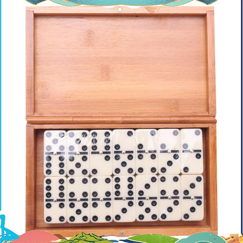 28 ชิ้น/เซ็ต Domino Domino ของเล่นท่องเที่ยวตลกตารางเกมเด็กเด็กการศึกษาของเล่นสําหรับของขวัญเด็ก