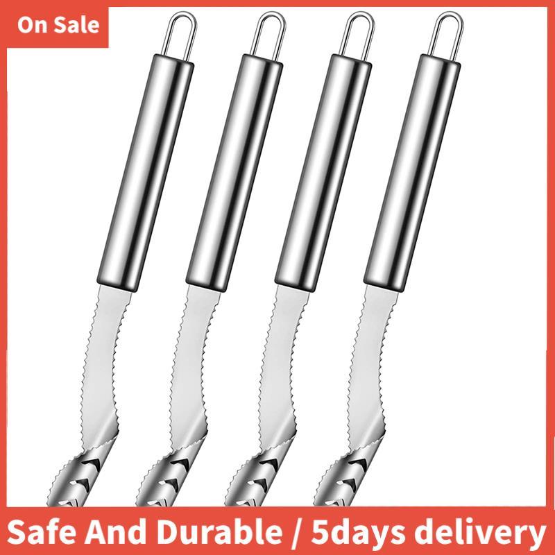 4PCS Jalapeno Pepper Corer,สแตนเลสพริกจับ Jalapeno Corer, Core Deseeder สําหรับ Jalapenos,พริก,Bell 