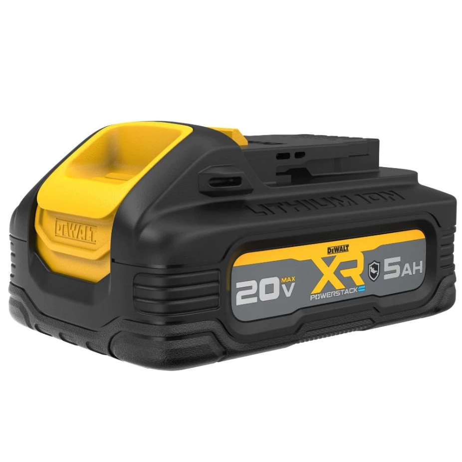 DEWALT แบตเตอรี่ 5AH รุ่น DCBP520G-B1 แบตเตอรี่เสริมเคส Power STACK Oil-Resistant แบตกันน้ำ แบตกันกระแทก