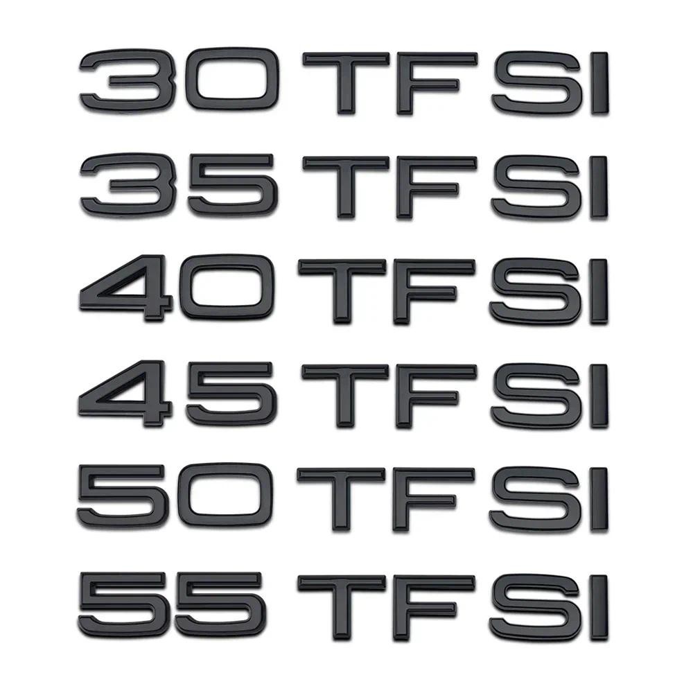 55TFSI Trunk สติกเกอร์สําหรับ Audi A6 C6 C5 A3 A1 A4 Q2 Q3 Q5 Q7 A8 A7 A5 30/35/40/45/50 TFSI Glossy
