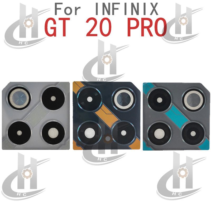 เลนส์กล้องสําหรับ Infinix GT 20 Pro X6871 ฝาครอบกระจกกล้องด้านหลังพร้อมการซ่อมแซมสติกเกอร์กาว