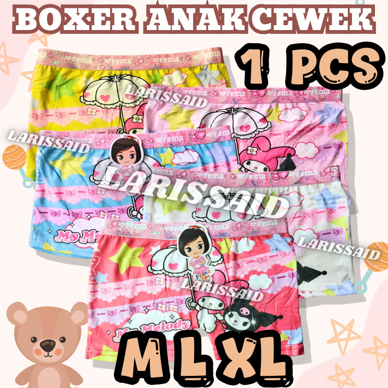 Happy Girl Soft Spandex Girls Boxer Briefs