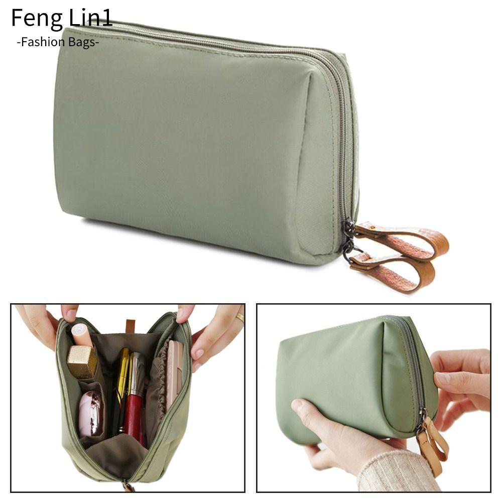 Fengling กระเป๋าแต่งหน้า กระเป๋าลิปสติกขนาดเล็ก กระเป๋าใส่เหรียญแบบพกพาสําหรับผู้หญิง