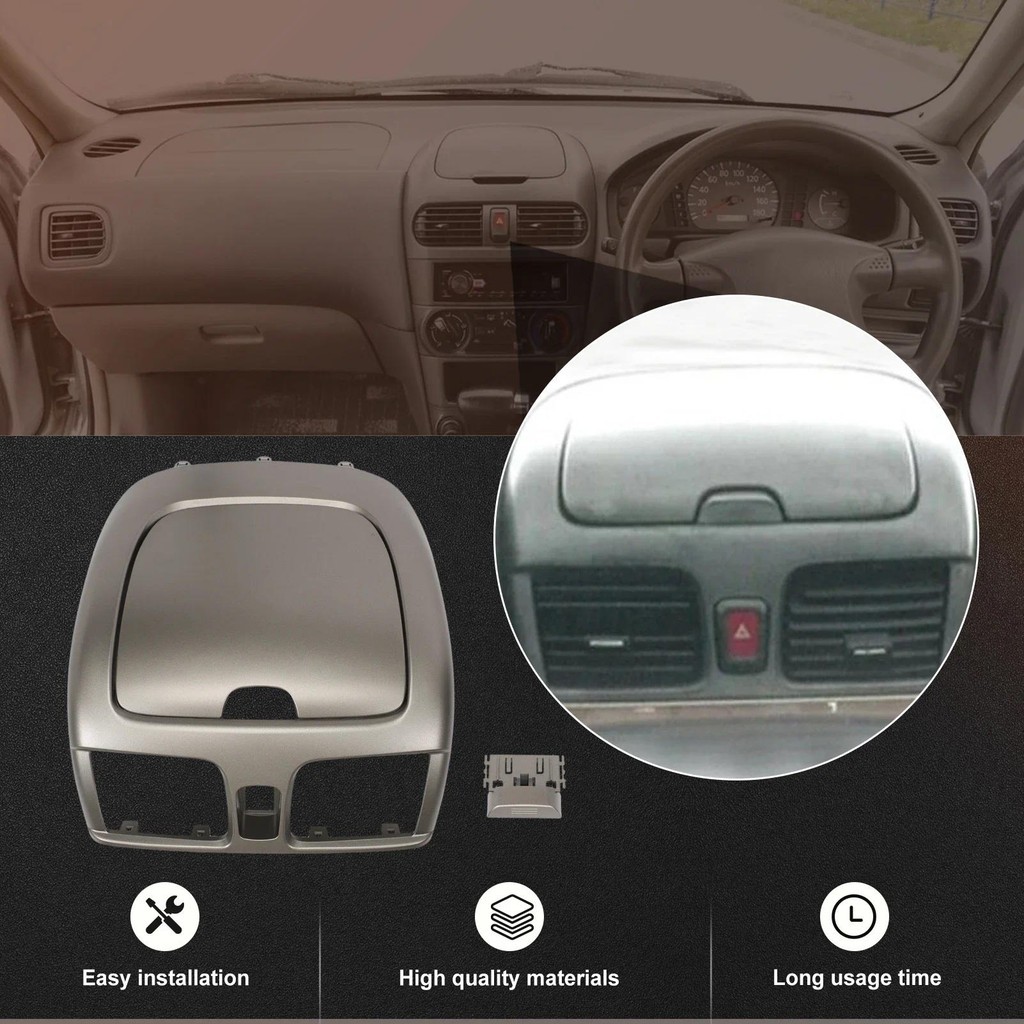682605M002 Center Dash A/C Outlet แผงช่องระบายอากาศเข้ากันได้กับ 2000-2006 Nissan Sentra Cubby Stora