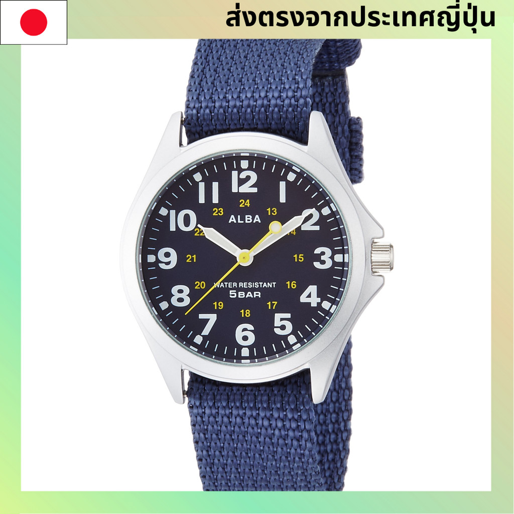 [ผลิตโดยบริษัท Seiko ]Alba ควอตซ์ Hour and Minute Hand Lumi AQPK402 สีน้ำเงิน 【Direct from Japan】 ราคา ถูกที่สุด ดีลบีเคเค