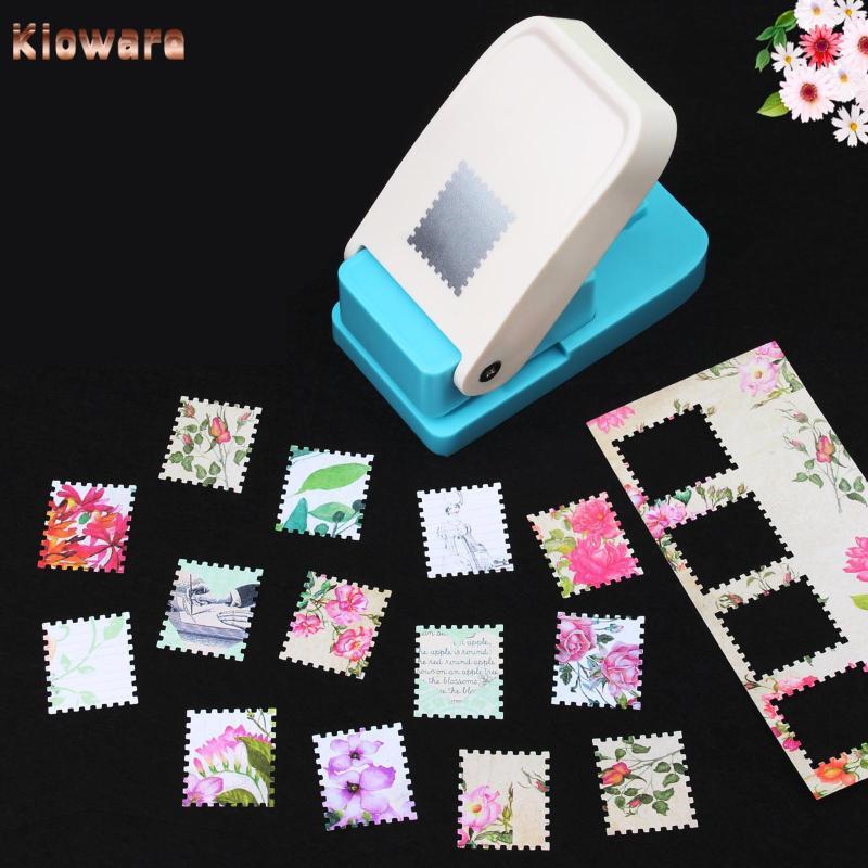 Kloware ไปรษณีย์แสตมป์ Punch, DIY Craft Paper Puncher, พร้อมการ์ดดอกไม้, Lever Action Craft Punch สํ