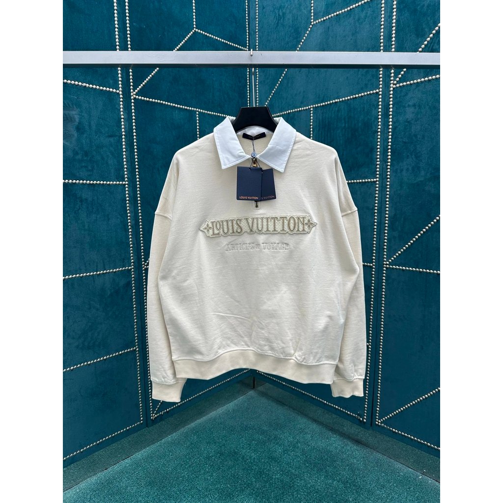 ป้ายเดิม AAA + 1: 1 สไตล์ใหม่ Patch Letter ปักเสื้อคอปกเสื้อกันหนาว Unisex