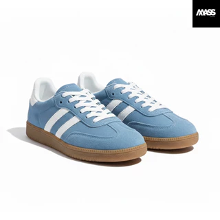 MASS Sneaker *บวกเพิ่ม 1 ไซซ์* รองเท้าผ้าใบแฟชั่น รองเท้าผ้าใบผู้หญิง รองเท้าหนังกลับ ผ้าใบลำลอง น้ำหนักเบา นุ่ม [LN322]