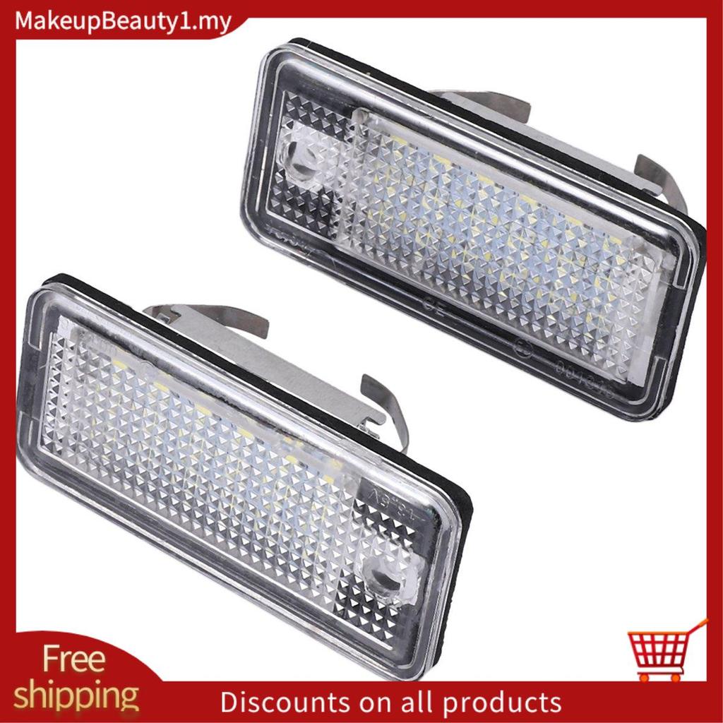 รถ LED จํานวนใบอนุญาตโคมไฟสีขาวสําหรับ A3 S3 8P A4 B6 B7 A5 A6 4F A8 S8 C6