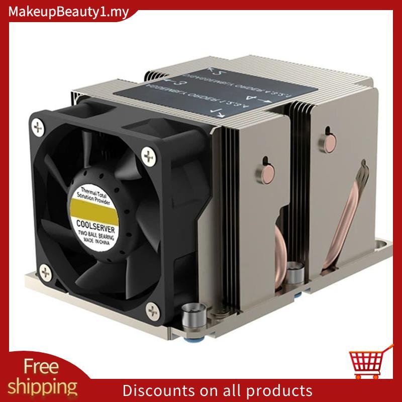 LGA3647-2U-R83 Cooler 240W สําหรับ Lga 3647 แคบประเภทหม้อน้ํา 2u ความร้อน 4 ท่อความร้อนด้านข้าง Blow