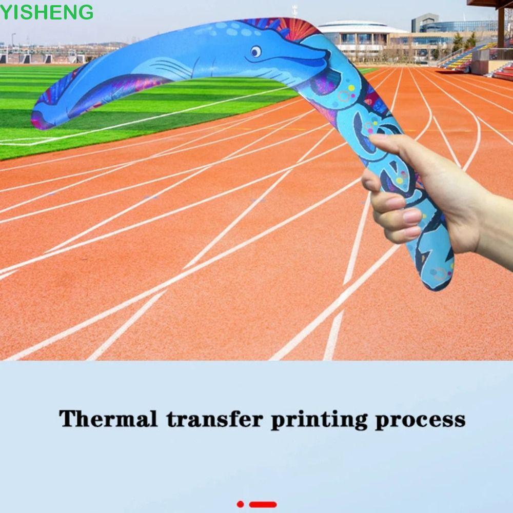 YISHENG Flying Boomerang ของเล่น, จับเร็ว Returning V-Shaped Boomerang, Flying Discs Profesional EVA