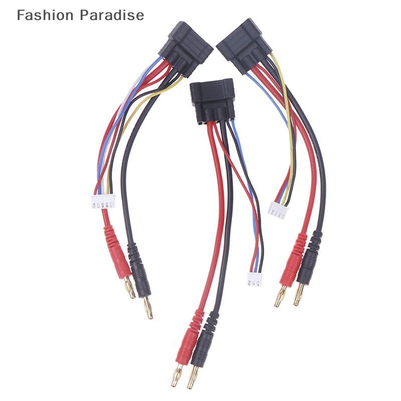 [chenyoubing] TRX ID Malepatible Charger Lead 4S/3S/2S Bullets Connector สายชาร์จ 4 มม.กล้วยสําหรับ TRX RC Car Boutique
