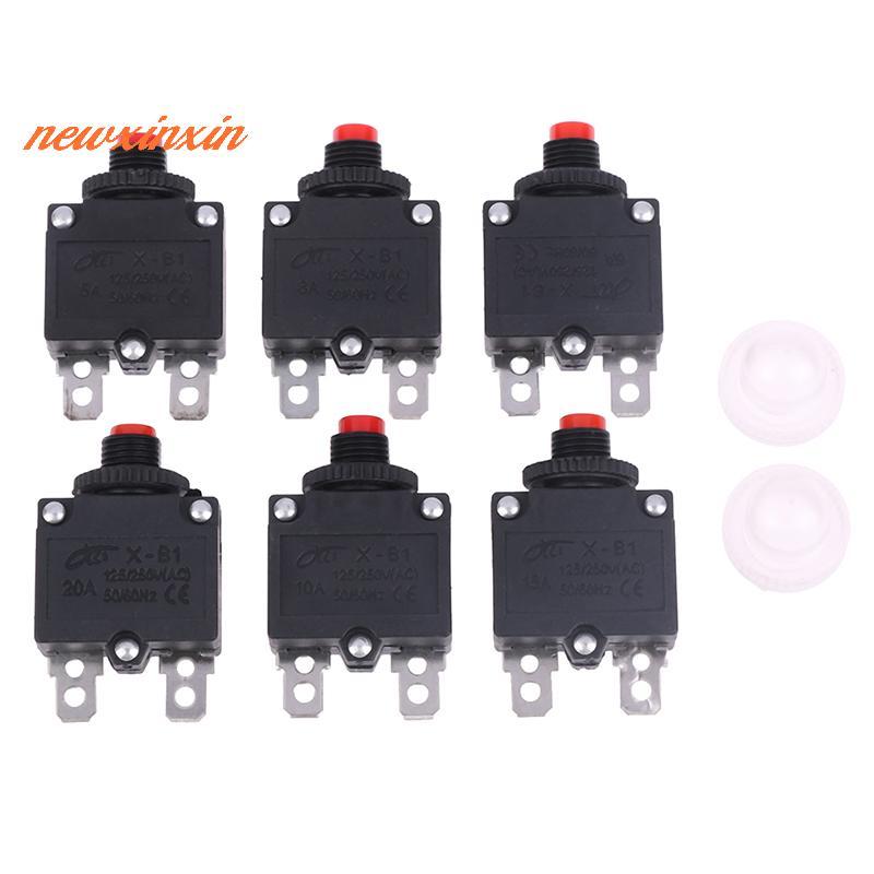 [NT-t] Thermal Switch Circuit Breaker Overload Protector 5A 6A 8A 10A 15A 20A Overload Switch Protec