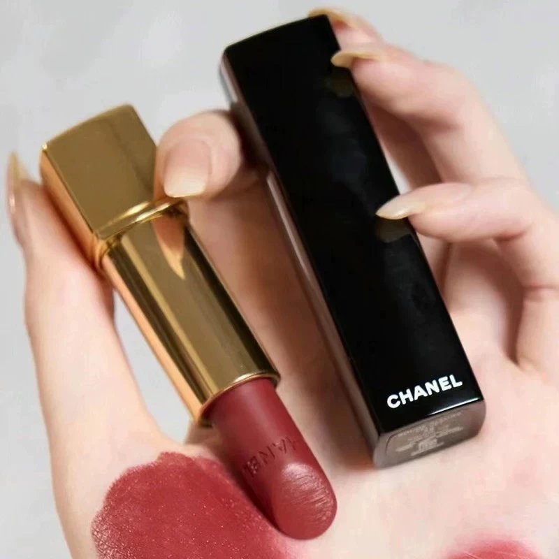 Chanel/chanel Lipstick 58 Red Brown Velvet 62 Milk Tea Color Dazzling Charm Lipstick Female Matte Bl