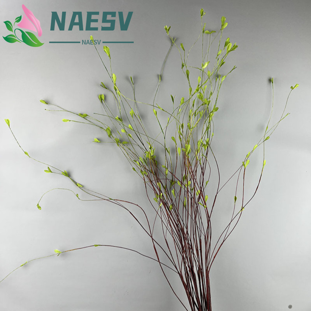 NAESV ประดิษฐ์ Willow สาขา, เหมือนจริง 130 ซม.ปลอม Willow Tree, การถ่ายภาพ Prop พลาสติก Handmade จํา