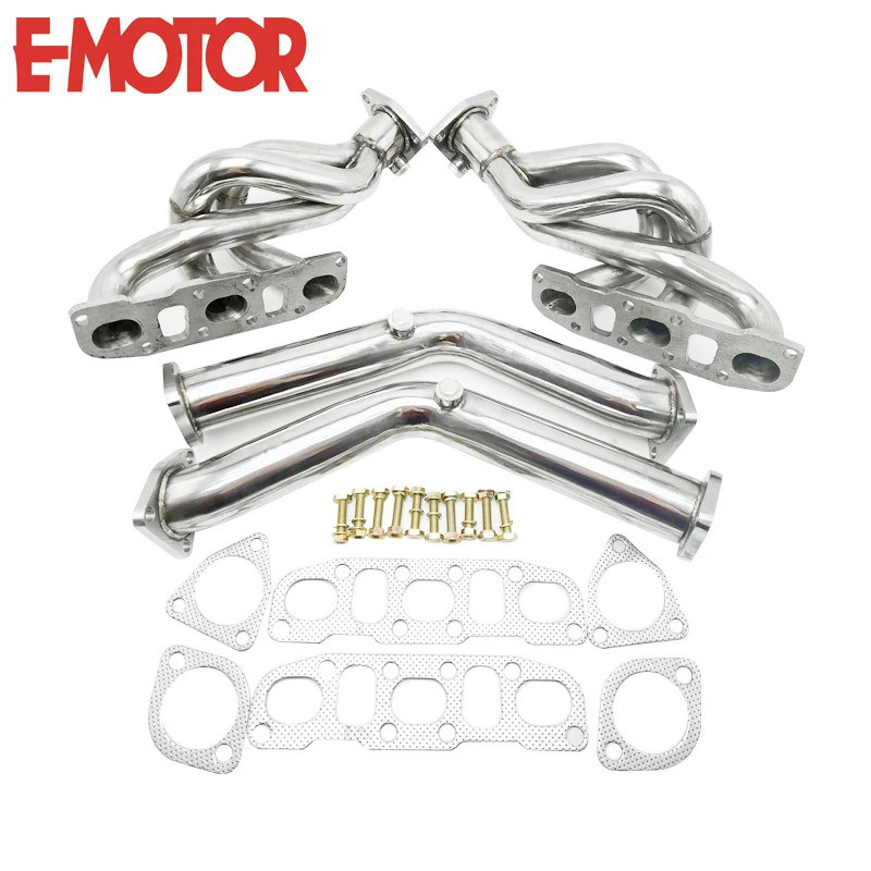 หัวท่อไอเสียและท่อลงสําหรับ Nissan 03-06 350z Z33 G35 V35 Vq35de