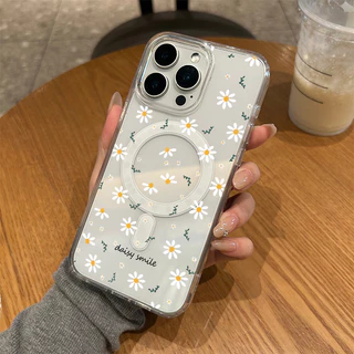 สำหรับ เคสไอโฟน 13 12 11 iPhone 17 16 15 14 PRO MAX 7/8PLUS เดซี่ แม่เหล็ก แอปเปิ้ลโทรศัพท์ จัดส่งจากประเทศไทย