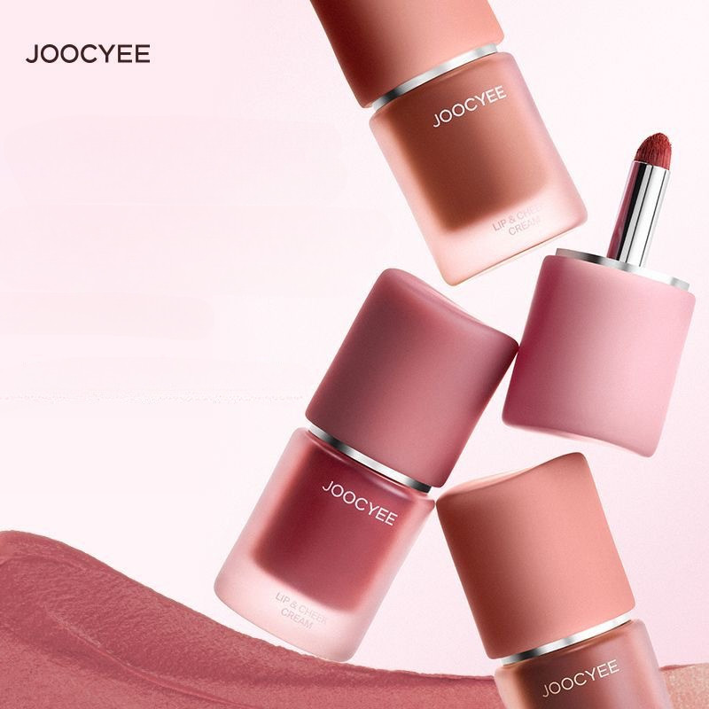 Joocyee Enzyme ครีมอเนกประสงค์ Nude Color Lip Cheek Cream Lip Mud c06 Lip Glaze