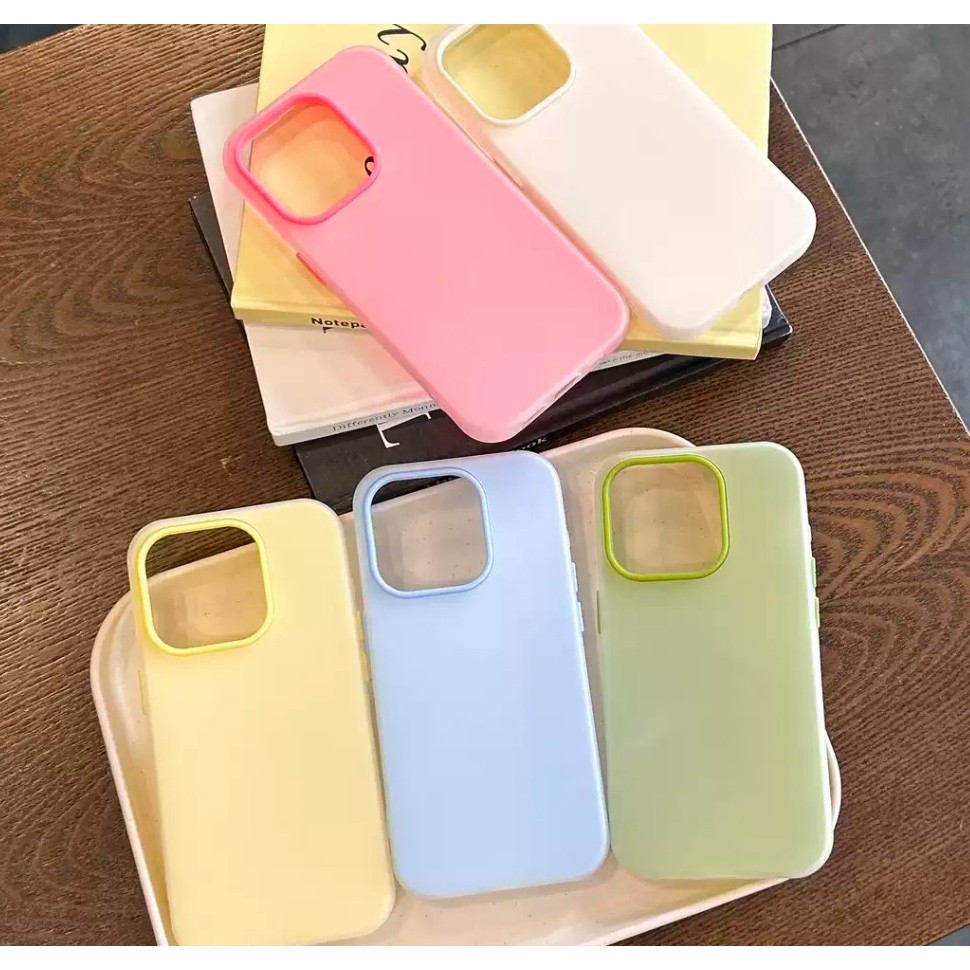 Jelly 2in1 เคส ใช้ สำหรับ iPhone 11 / 13 / 14 / 15  เคสโทรศัพท์ เคสเยลลี่  057