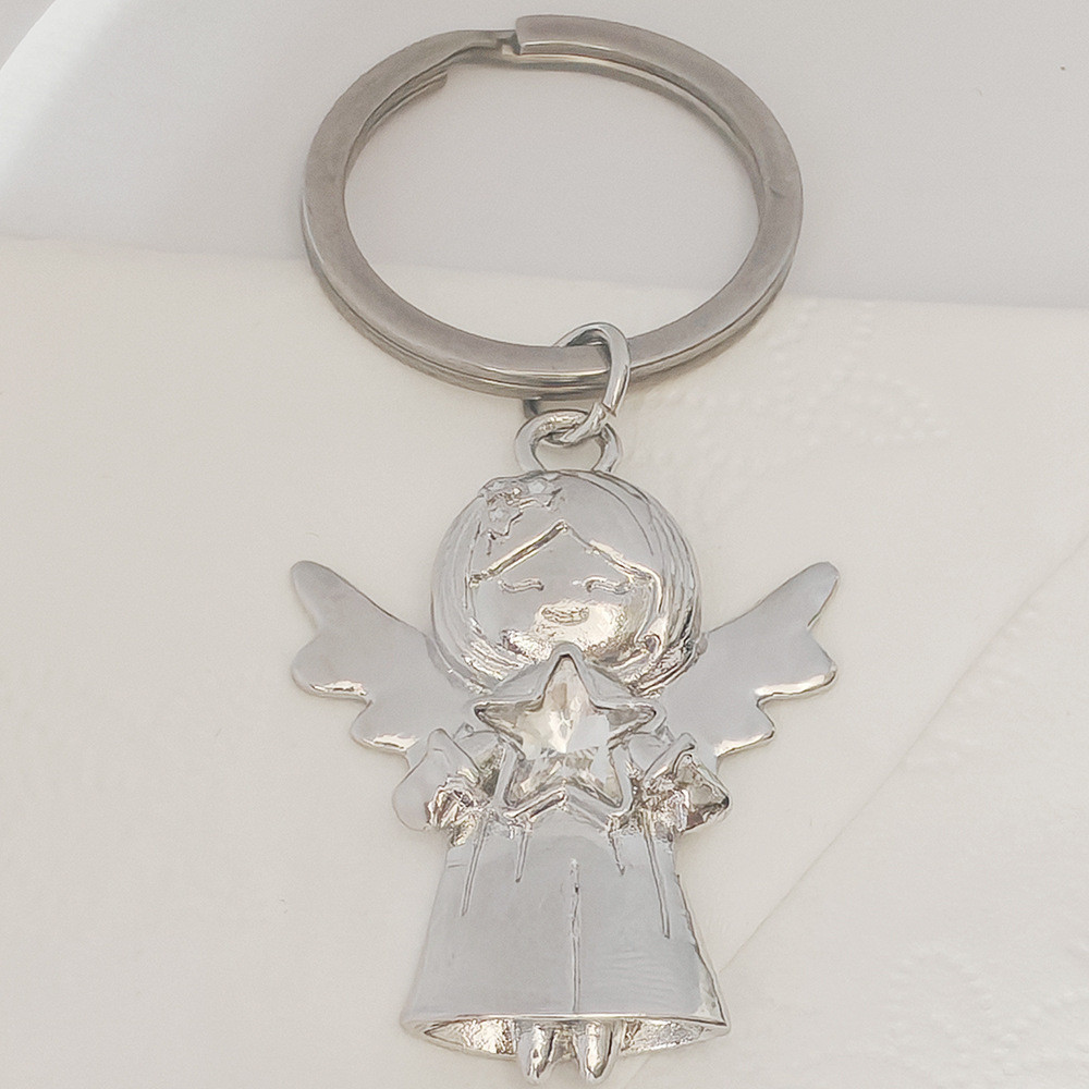 ขายร้อน Guardian Angel พวงกุญแจ Sunny Doll Angel Wings กระเป๋าจี้ของขวัญเครื่องประดับ